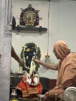 Purnahuti and Pujana by HH Swamiji at Shri Vishveshwara Venugopala Temple; Paduka Pujana (14 Feb 2026) Pictures Courtesy of Shri Shriram Shirali